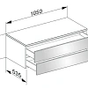 Тумба под раковину Keuco Edition 400 31752YY0000, 1050х382х535 мм Тумба под раковину Keuco Edition 400 31752YY0000, 1050х382х535 мм