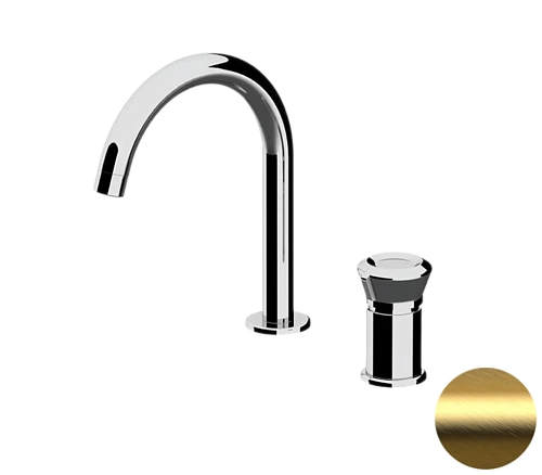 Смеситель для раковины Remer Element ET57BG, золото брашированное Смеситель для раковины Remer Element ET57BG, золото брашированное