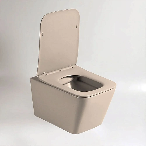 Унитаз подвесной Vincea Q-Line VT1-12MC безободковый, цвет капучино мат., ультратонкое soft close си Унитаз подвесной Vincea Q-Line VT1-12MC безободковый, цвет капучино мат., ультратонкое soft close си