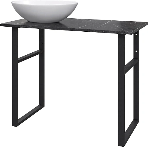 Консоль с раковиной DIWO Элиста 100 чёрный мрамор, Moduo 55 Leaf 555473 Консоль с раковиной DIWO Элиста 100 чёрный мрамор, Moduo 55 Leaf 555473