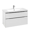 Тумба под раковину Villeroy & Boch Subway 3.0 с подсветкой Pure White / Pure White C570L1VF Тумба под раковину Villeroy & Boch Subway 3.0 с подсветкой Pure White / Pure White C570L1VF