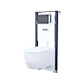 Комплект унитаза IDDIS Basic (BASAI02i73) инсталляция и клавиша смыва черная Комплект унитаза IDDIS Basic (BASAI02i73) инсталляция и клавиша смыва черная