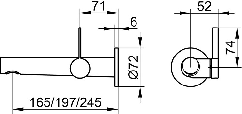 Смеситель для раковины Keuco IXMO 59516130101 187 мм Смеситель для раковины Keuco IXMO 59516130101 187 мм