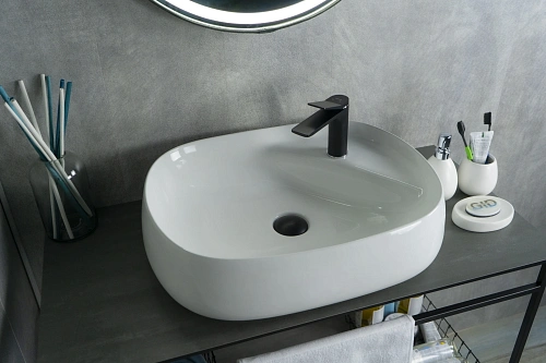 Раковина Gid N9048 51185 накладная белая 59x46x15 Раковина Gid N9048 51185 накладная белая 59x46x15