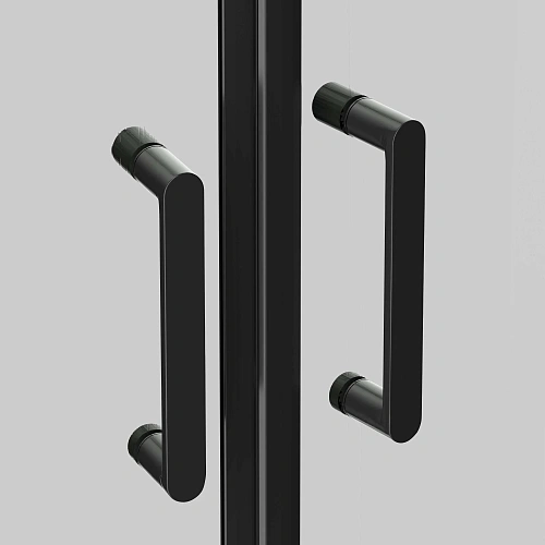 Душевой уголок Aquatek AQ.RO.090.1BL стекло прозрачное 1/4 круга, двери раздвижные, 200x90x90 см, профиль черный матовый Душевой уголок Aquatek AQ.RO.090.1BL стекло прозрачное 1/4 круга, двери раздвижные, 200x90x90 см, профиль черный матовый