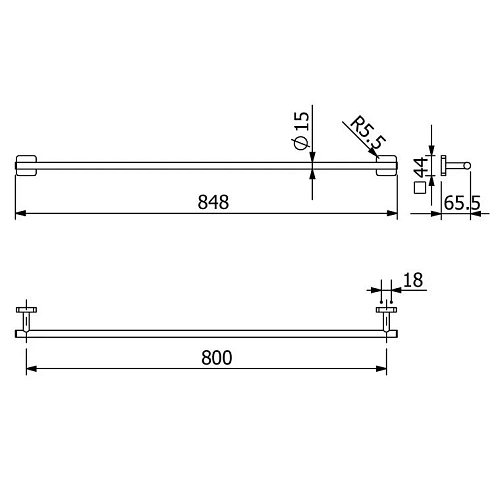 Полотенцедержатель Kludi VELA S 25961N1 брашированная бронза Полотенцедержатель Kludi VELA S 25961N1 брашированная бронза