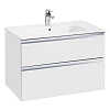 Тумба под раковину Roca The Gap 80 белый глянец 2 ящика A857399806