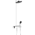 Душевая система Hansgrohe Pulsify S Showerpipe 260 2jet с термостатом для ванны 24241000, хром Душевая система Hansgrohe Pulsify S Showerpipe 260 2jet с термостатом для ванны 24241000, хром