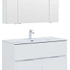 Комплект мебели Aquanet Алвита New 100 1 ящик, 2 дверцы, белый матовый 00274184 Комплект мебели Aquanet Алвита New 100 1 ящик, 2 дверцы, белый матовый 00274184