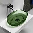 Раковина ABBER Kristall AT2801Emerald прозрачная, накладная, зеленая Раковина ABBER Kristall AT2801Emerald прозрачная, накладная, зеленая