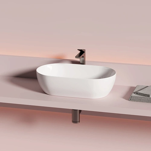 Раковина Ceramica Nova Twist CN12001 накладная овальной формы 500x300x140 белый Раковина Ceramica Nova Twist CN12001 накладная овальной формы 500x300x140 белый