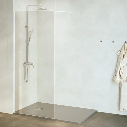 Душевая перегородка RGW Walk In WA-002W 1000 мм 35100210-15 белый, Easy Clean Душевая перегородка RGW Walk In WA-002W 1000 мм 35100210-15 белый, Easy Clean