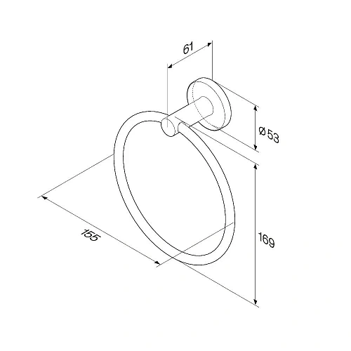 Полотенцедержатель AM.PM X-Joy A85A34422 черный Полотенцедержатель AM.PM X-Joy A85A34422 черный