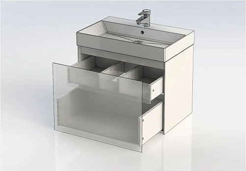 Тумба под раковину Aquanet Йорк 70 белый 00202093 Тумба под раковину Aquanet Йорк 70 белый 00202093