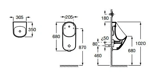 Писсуар Roca Proton 3590J3000 Писсуар Roca Proton 3590J3000
