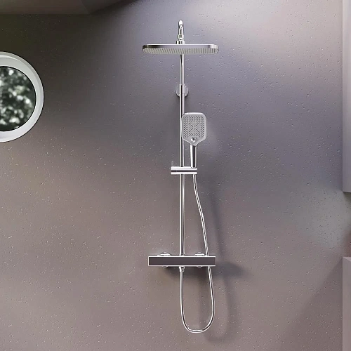 Душевая система Damixa Gala 953800000 с термостом, хром Душевая система Damixa Gala 953800000 с термостом, хром