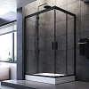 Душевой уголок AM.PM Gem W90G-404-120290-BT Twin Slide 120x90, профиль черный матовый, стекло прозрачное Душевой уголок AM.PM Gem W90G-404-120290-BT Twin Slide 120x90, профиль черный матовый, стекло прозрачное