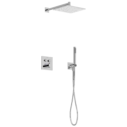 Душевая система Sancos Linn SC9022CH с термостатом, с внутренней частью, хром Душевая система Sancos Linn SC9022CH с термостатом, с внутренней частью, хром