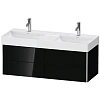 Тумба под раковину Duravit XSquare XS416404040 подвесная 118 см черный глянцевый Тумба под раковину Duravit XSquare XS416404040 подвесная 118 см черный глянцевый