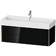 Тумба под раковину Duravit XVIU XV43380B140 подвесная 118.4 см черный глянцевый Тумба под раковину Duravit XVIU XV43380B140 подвесная 118.4 см черный глянцевый