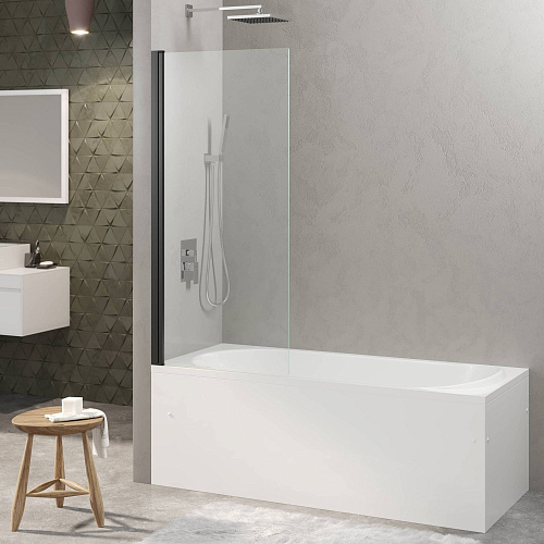 Шторка на ванну BERGES RIVER S Black 800 065011 Шторка на ванну BERGES RIVER S Black 800 065011