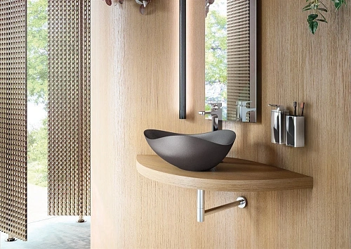 Раковина Roca Ruy Ohtake накладная 540х375 оникс матовый 327A13640 Раковина Roca Ruy Ohtake накладная 540х375 оникс матовый 327A13640