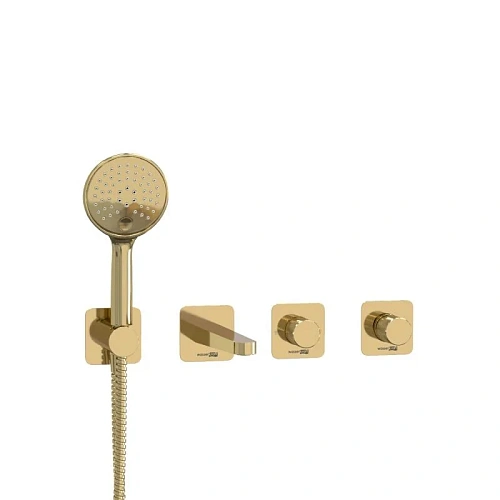 Смеситель для ванны WasserKRAFT A7651.303.305.280.197.207 встраиваемый золото Смеситель для ванны WasserKRAFT A7651.303.305.280.197.207 встраиваемый золото