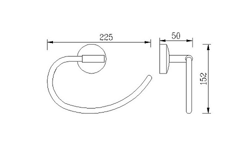 Полотенцедержатель Rush Fiji FI18511 22.5 см Полотенцедержатель Rush Fiji FI18511 22.5 см