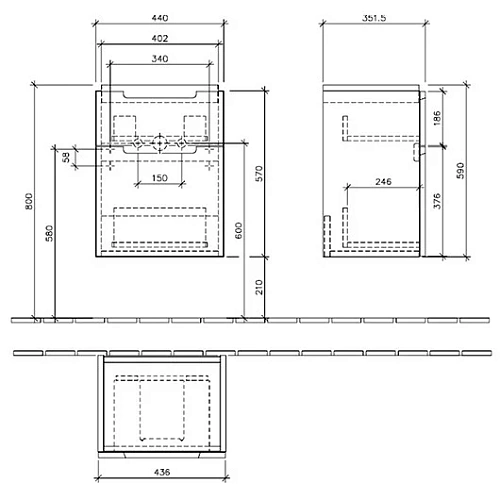 Тумба под раковину Villeroy & Boch Subway 2.0 A90610DH (A906 10 DH) Glossy White Тумба под раковину Villeroy & Boch Subway 2.0 A90610DH (A906 10 DH) Glossy White
