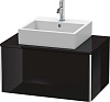 Картинка анонса товара «тумба под раковину duravit xsquare xs490004040 80 см черный глянцевый»