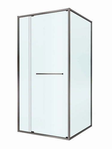 Душевой уголок CEZARES LUX-AH-FS-11-100/80-C-GM 100x80 см, профиль оружейная сталь, стекло прозрачное Душевой уголок CEZARES LUX-AH-FS-11-100/80-C-GM 100x80 см, профиль оружейная сталь, стекло прозрачное