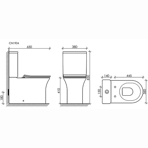 Чаша напольного унитаза Ceramica Nova STAR Rimless CN1904-B белый с сиденьем Чаша напольного унитаза Ceramica Nova STAR Rimless CN1904-B белый с сиденьем