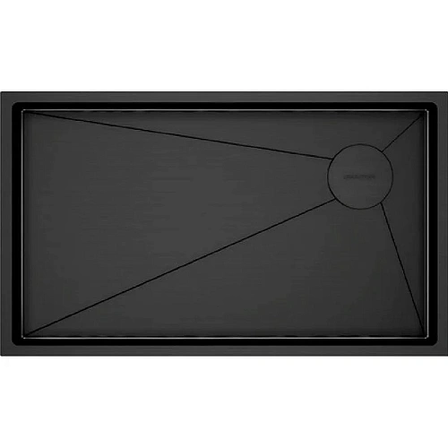 Кухонная мойка Paulmark NEXT-SKEW 74 UNI, PM887444-GM, вороненая сталь,740х440мм 1,2мм Кухонная мойка Paulmark NEXT-SKEW 74 UNI, PM887444-GM, вороненая сталь,740х440мм 1,2мм