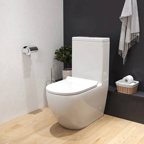 Унитаз напольный GROSSMAN GR-4496S Style 675x365x830 моноблок с тонкой крышкой Унитаз напольный GROSSMAN GR-4496S Style 675x365x830 моноблок с тонкой крышкой