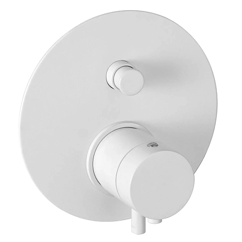 Смеситель для душа Remer Elegance NT09KBBO термостатический, белый матовый Смеситель для душа Remer Elegance NT09KBBO термостатический, белый матовый