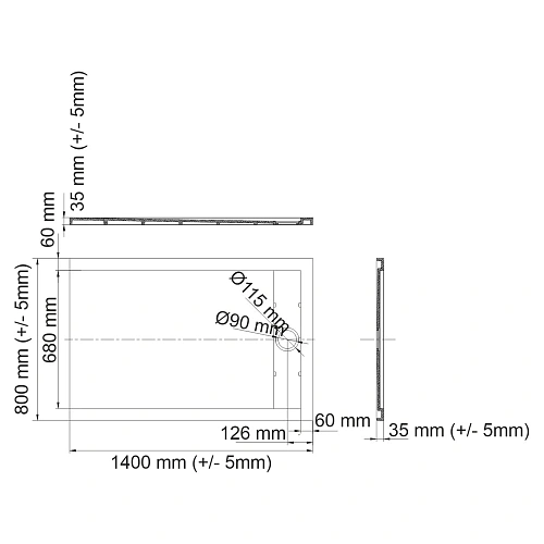 Душевой поддон WasserKRAFT Mindel 85T35 белый Душевой поддон WasserKRAFT Mindel 85T35 белый