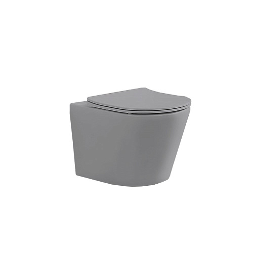 Унитаз подвесной Vincea Piatti VT1-11MG, цвет матовый серый, ультратонкое сиденье soft-close Унитаз подвесной Vincea Piatti VT1-11MG, цвет матовый серый, ультратонкое сиденье soft-close