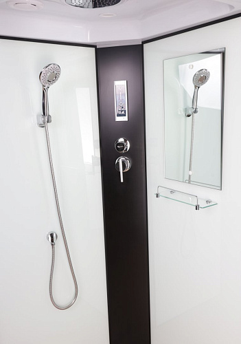 Душевая кабина Niagara Classic NG-6707-14P (800х800х2150) высокий поддон (40см) стекло прозрачное черные профиля 67071414P Душевая кабина Niagara Classic NG-6707-14P (800х800х2150) высокий поддон (40см) стекло прозрачное черные профиля 67071414P