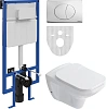 Комплект Унитаз подвесной STWORKI Дублин SETK3504-0605 с микролифтом + Система инсталляции для унита 561367