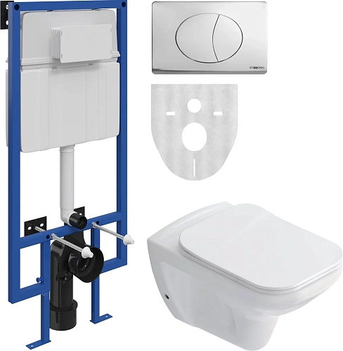 Комплект Унитаз подвесной STWORKI Дублин SETK3504-0605 с микролифтом + Система инсталляции для унита 561367 Комплект Унитаз подвесной STWORKI Дублин SETK3504-0605 с микролифтом + Система инсталляции для унита 561367