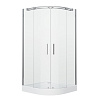 Картинка анонса товара «душевой уголок grossman gr-4100 galaxy 100x100x190 полукруг, двери раздвижные»