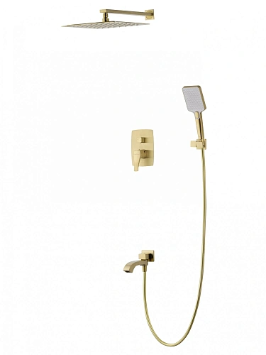 Душевая система Wonzon & Woghand FLEX встраиваемая, брашированное золото (WW-88939072-BG) Душевая система Wonzon & Woghand FLEX встраиваемая, брашированное золото (WW-88939072-BG)