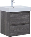 Тумба под раковину Aquanet Nova Lite 60 дуб серый (2 ящика) 00287889 Тумба под раковину Aquanet Nova Lite 60 дуб серый (2 ящика) 00287889