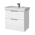 Тумба под раковину DREJA Q, 60 см, подвесная, 2 ящика, белый глянец 99.0001 Тумба под раковину DREJA Q, 60 см, подвесная, 2 ящика, белый глянец 99.0001