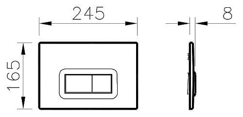 Клавиша смыва Vitra 740-0600 белый Клавиша смыва Vitra 740-0600 белый