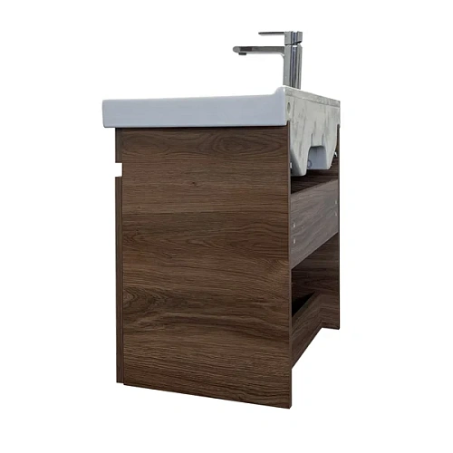 Тумба с раковиной Comforty Осло 60 00-00011149 дуб темно-коричневый раковина Fest 60 Тумба с раковиной Comforty Осло 60 00-00011149 дуб темно-коричневый раковина Fest 60