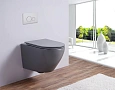 Унитаз подвесной Esbano AZALEA (ESUPAZALGM) Matt Grey 480x365x360 с крышкой микролифт Унитаз подвесной Esbano AZALEA (ESUPAZALGM) Matt Grey 480x365x360 с крышкой микролифт