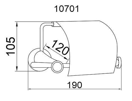 Держатель туалетной бумаги Boheme Puro 10701 Держатель туалетной бумаги Boheme Puro 10701