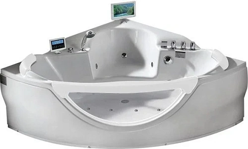 Акриловая ванна Gemy G9025 II O 155x155 угловая, универсальная, гидромассажная Акриловая ванна Gemy G9025 II O 155x155 угловая, универсальная, гидромассажная