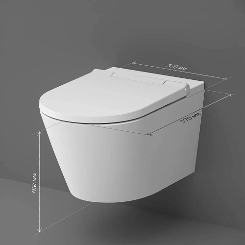 Унитаз подвесной AM.PM Inspire CCC501700SC с интегрированным электронным биде с сиденьем Унитаз подвесной AM.PM Inspire CCC501700SC с интегрированным электронным биде с сиденьем